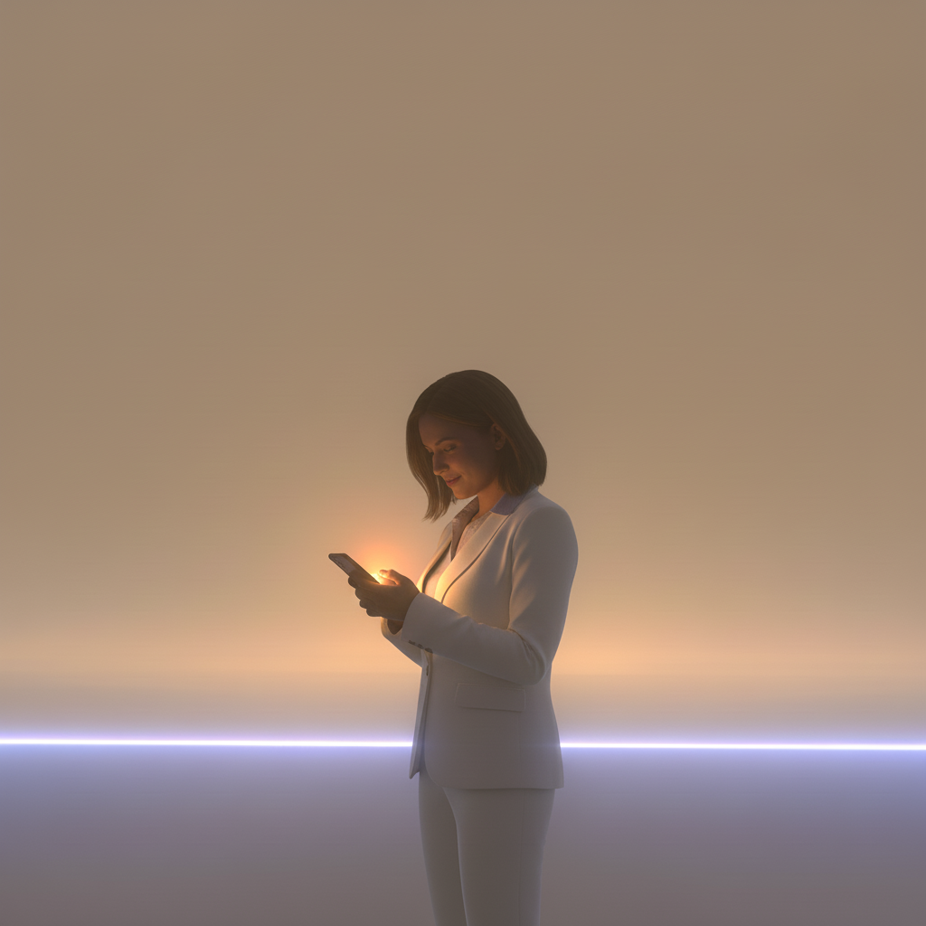 Person using Lumixc voice widget on their website